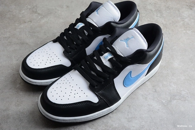 1 Jordan (W)  Low White Blue Black DC0774-041 University 0110